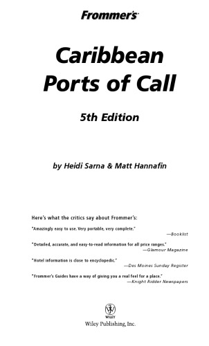 Frommer's Caribbean Ports of Call (2004) (Frommer's Complete) 5 Edition