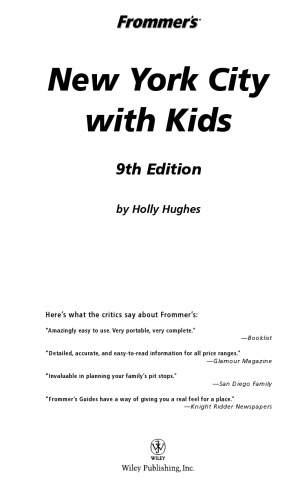 Frommer's New York City with Kids (2005) (Frommer's With Kids)