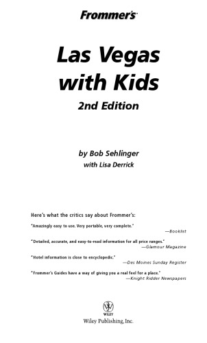 Frommer's Las Vegas with Kids (2005) (Frommer's With Kids)