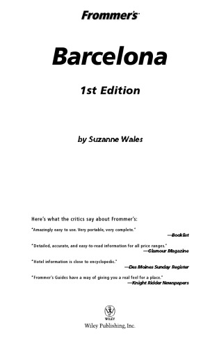 Frommer's Barcelona (2005) (Frommer's Complete)