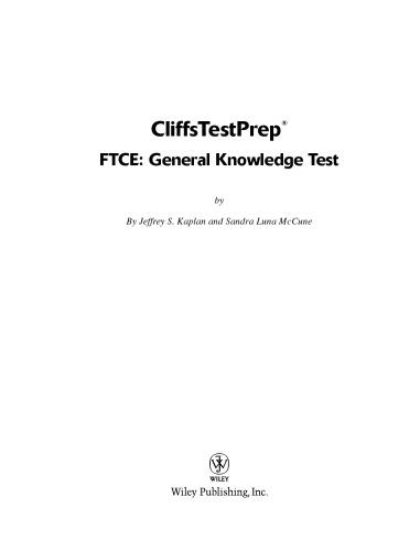 FTCE: General Knowledge Test