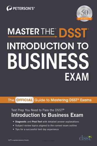 Master the DSST Introduction to Business Exam