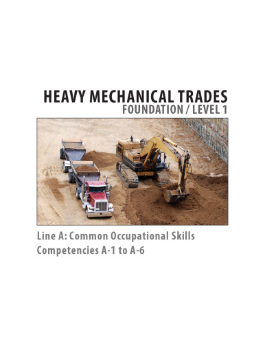 HEAVY MECHANICAL TRADES FOUNDATION / LEVEL 1 Line A Book 1