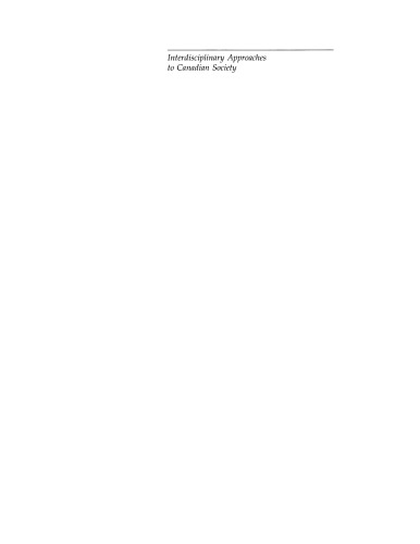 Interdisciplinary approaches to Canadian society: a guide to the literature