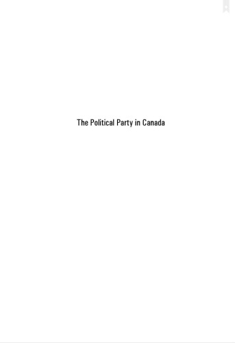 The Political Party in Canada