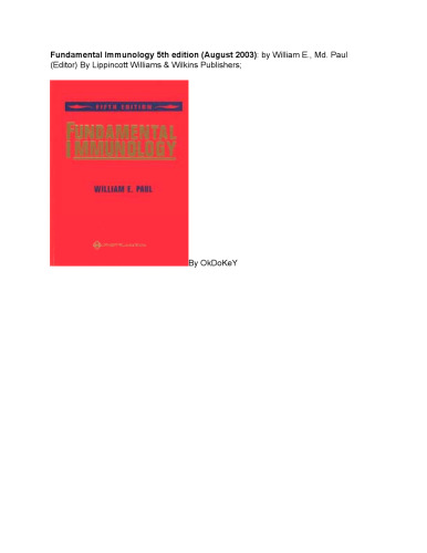 Fundamental Immunology