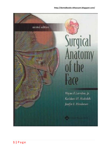 Surgical anatomy of the face