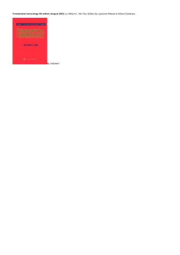 Fundamental Immunology