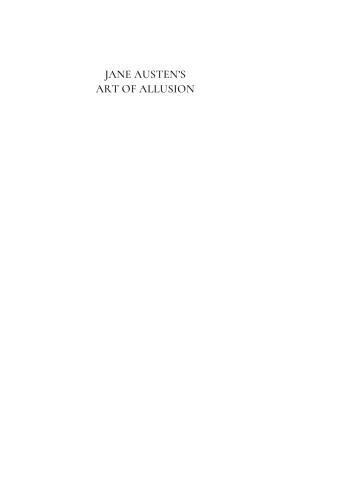 Jane Austen's Art of Allusion