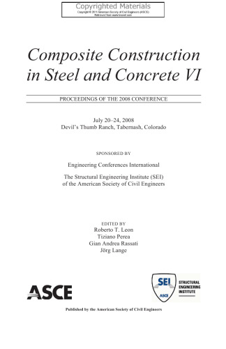 Composite Construction in Steel and Concrete VI