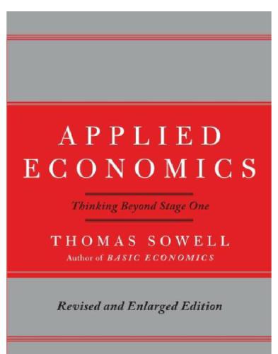 Applied Economics: Thinking Beyond Stage One