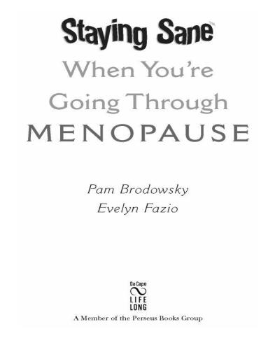 Staying Sane When You're Going Through Menopause