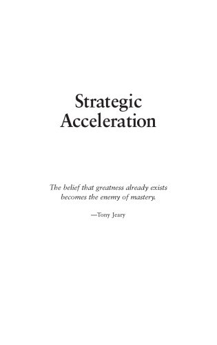 Strategic acceleration : succeed at the speed of life