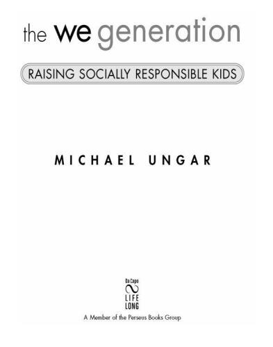 The We Generation: Raising Socially Responsible Kids