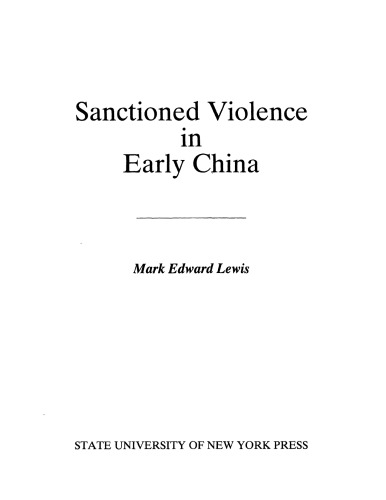 Sanctioned violence in early China