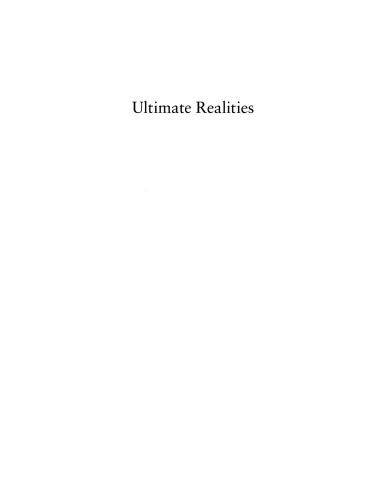 Ultimate realities