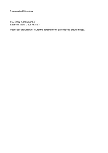 Encyclopedia of Entomology