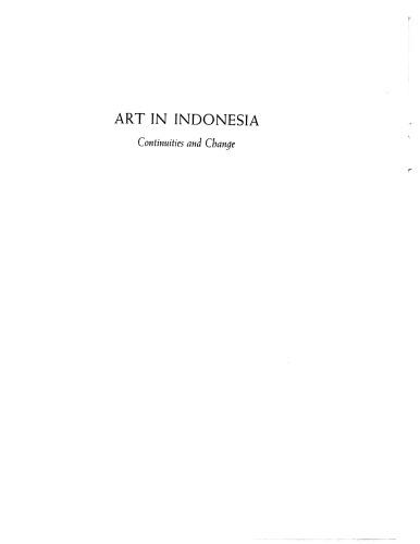 Art in Indonesia: continuities and change