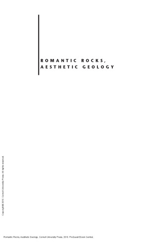 Romantic Rocks, Aesthetic Geology