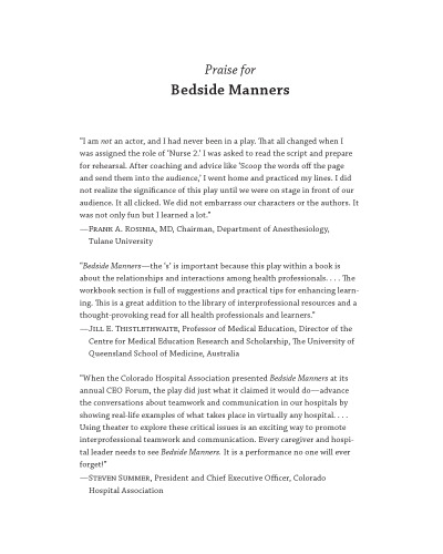 Bedside Manners: Play and Workbook