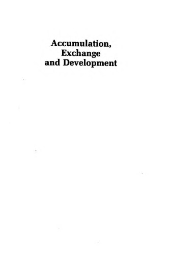 Accumulation, exchange and development : essays on the Indian economy