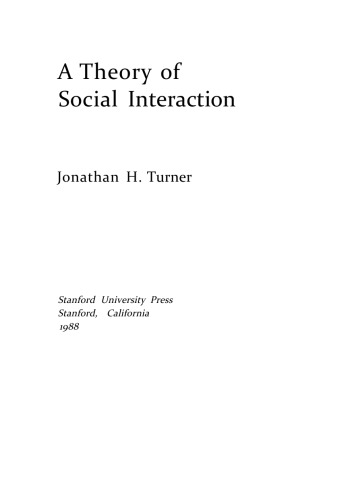 A Theory of Social Interaction