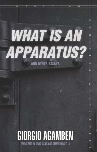 What is an apparatus? and other essays