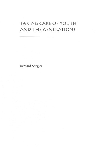 Taking care of youth and the generations