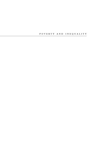 Poverty and Inequality