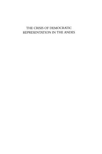 The Crisis of Democratic Representation in the Andes