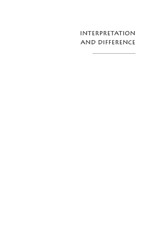 Interpretation and Difference: The Strangeness of Care