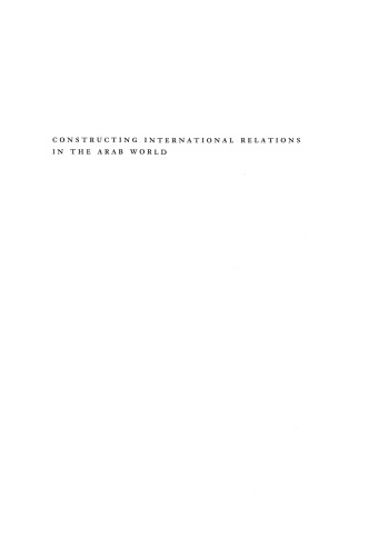 Constructing International Relations in the Arab World