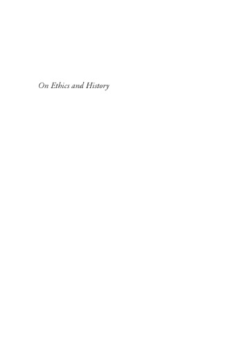 On Ethics and History: Essays and Letters of Zhang Xuecheng