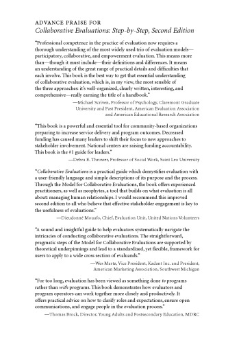 Collaborative Evaluations: Step-by-Step, Second Edition