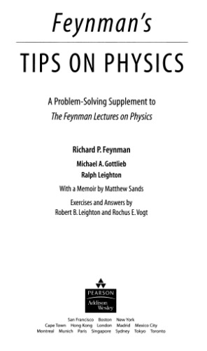Feynman's tips on physics