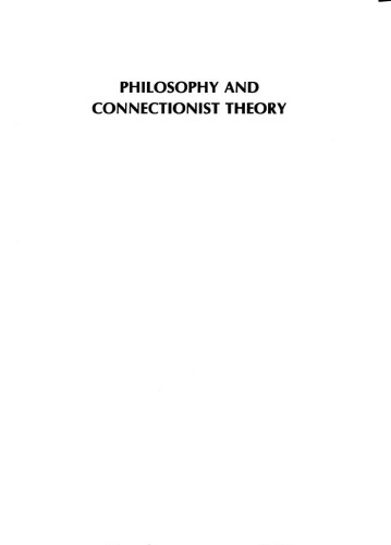 Philosophy and connectionist theory