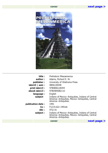 Prehistoric Mesoamerica