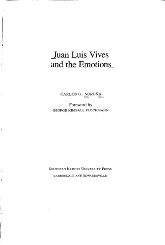 Juan Luis Vives and the Emotions
