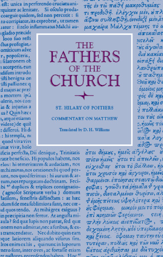 Commentary on Matthew (Fathers of the Church Patristic Series)