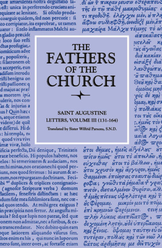 LettersVolume 3 (131-164) (Fathers of the Church Patristic Series)