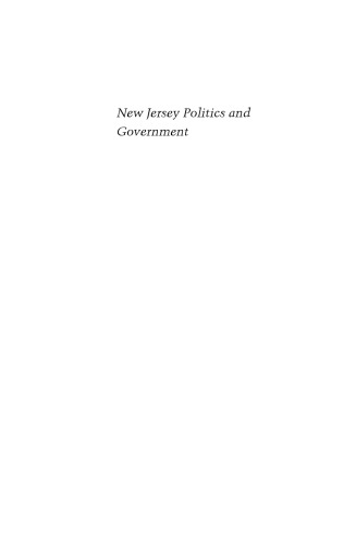 New Jersey Politics and Government: The Suburbs Come of Age