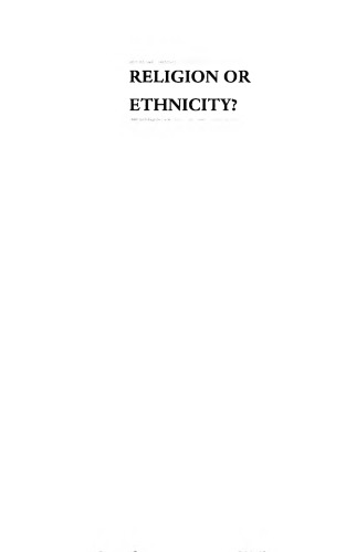 Religion or Ethnicity? Jewish Identities in Evolution