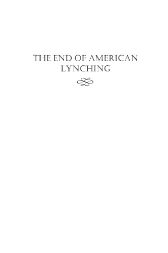 The End of American Lynching