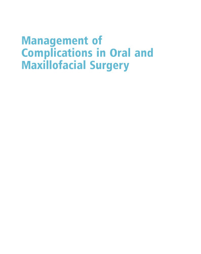 Management of Complications in Oral and Maxillofacial Surgery