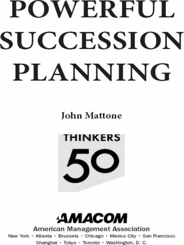 Powerful Succession Planning