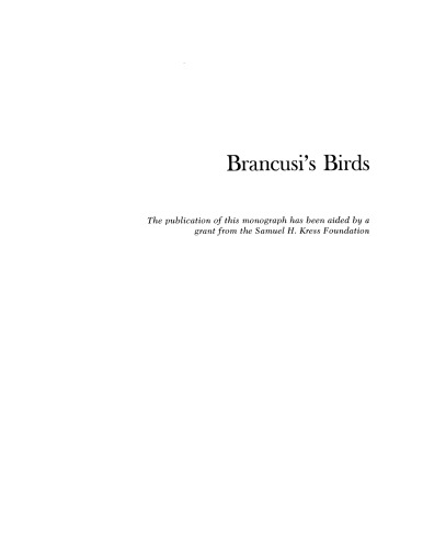 Brancusi's Birds