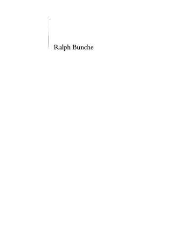 Ralph Bunche: model Negro or American other?