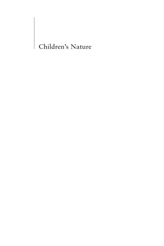 Children's Nature: The Rise of the American Summer Camp