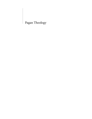 Pagan theology: paganism as a world religion