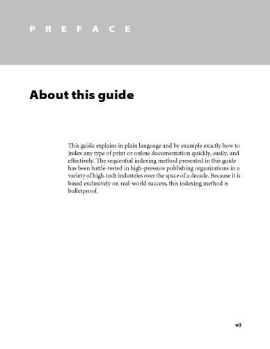 Indexing. A Nuts-and-Bolts Guide for Technical Writers